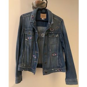 Paige Jean Jacket with Evil Eye patches